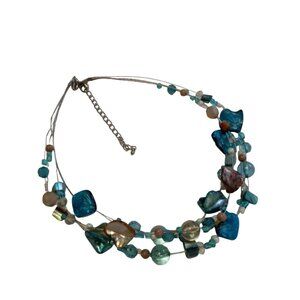 KR shell 3-layer necklace (#J3)